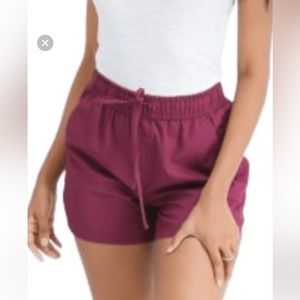Plum shorts